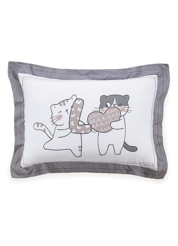 Hedrons - Jogo de Cama Cat Love Casal 4 Peças 2
