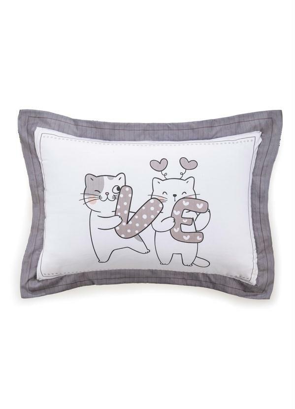 Hedrons - Jogo de Cama Cat Love Casal 4 Peças 3