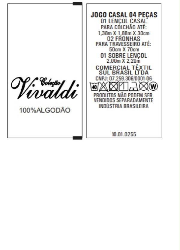 Sul Brasil - Jogo de Cama Malha Xadrez Casal 4 Peças 3