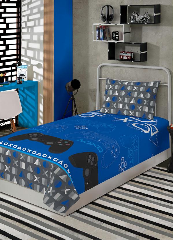 Lepper - Jogo de Cama Playstation Solteiro 2 Peças 1