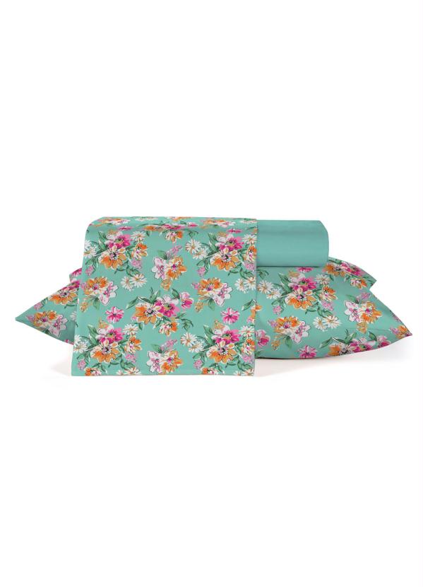 Teka - Jogo de Cama 120 Fios Floral Queen 4 Peças 2