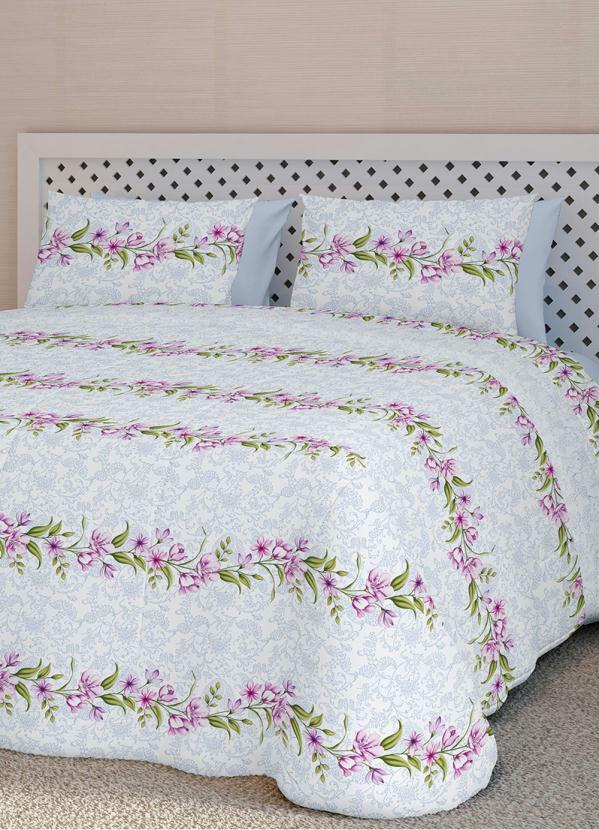 Teka - Jogo de Cama 150 Fios Floral King 4 Peças