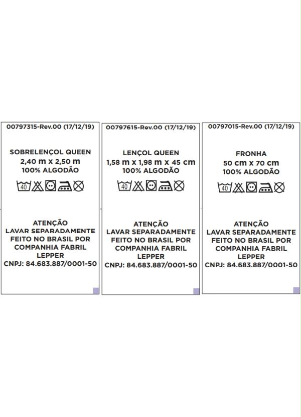 Lepper - Jogo de Cama 200 Fios Bege Queen 4 Peças 2