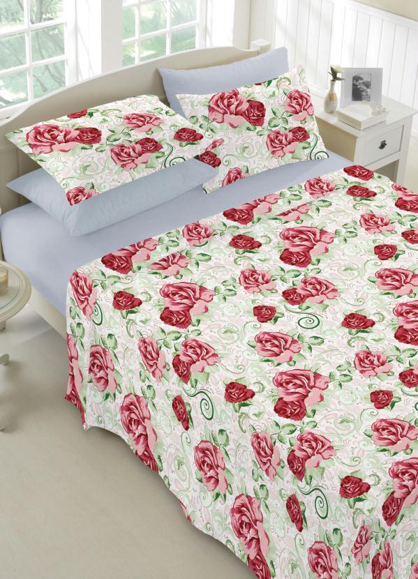 Teka - Jogo de Cama Floral Queen 4 Peças
