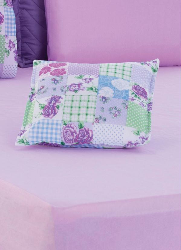 Lar e Lazer - Jogo de Cama Lilás Queen 5 Peças 3