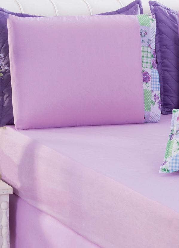 Lar e Lazer - Jogo de Cama Lilás Queen 5 Peças 4