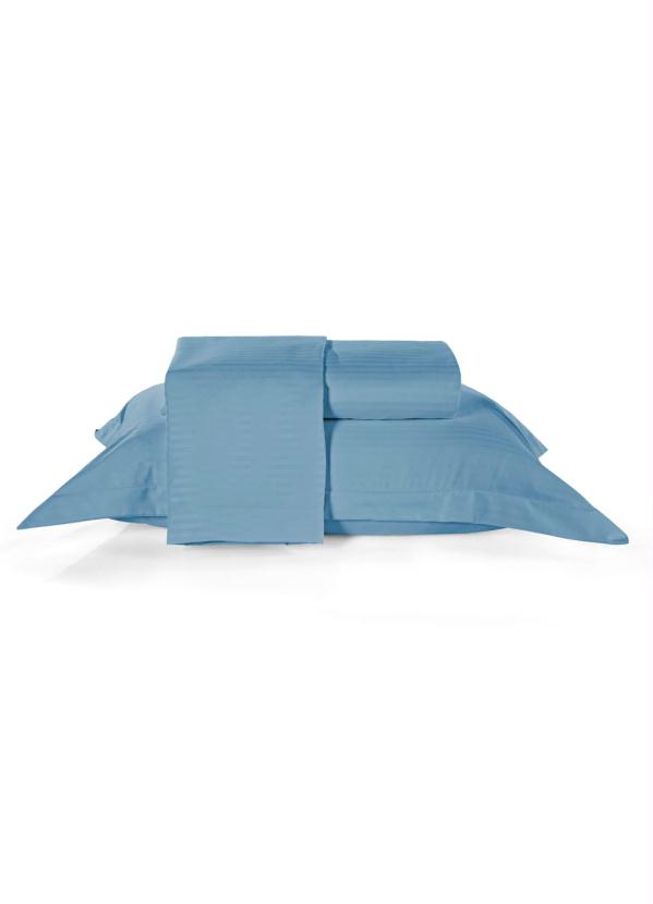 Hedrons - Jogo de Cama Azul Solteiro 3 Peças 1