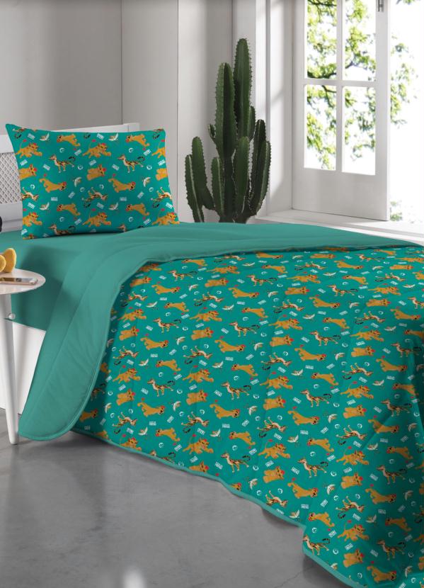 Portallar - Jogo de Cama Malha Rei Leão Solteiro 2 Peças 1