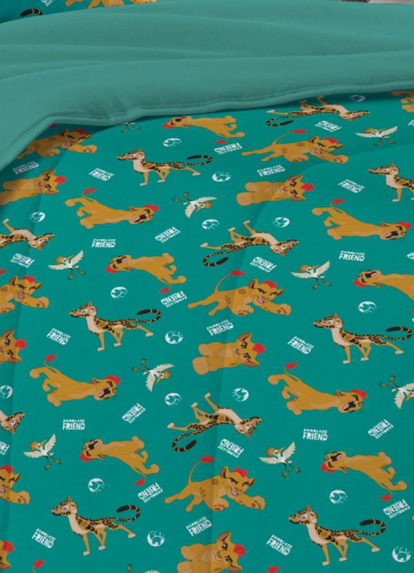 Portallar - Jogo de Cama Malha Rei Leão Solteiro 2 Peças 2