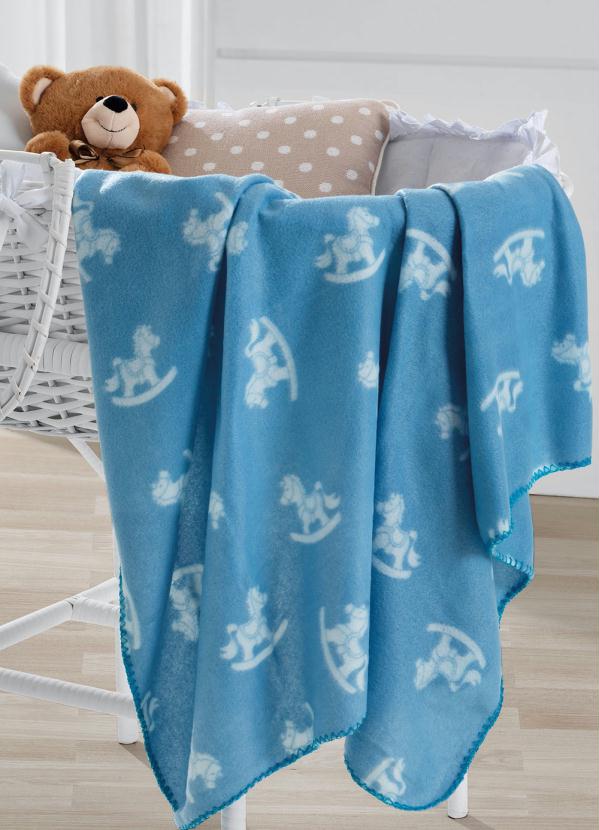 Hedrons - Manta Fleece Baby Azul 1 Peça 2