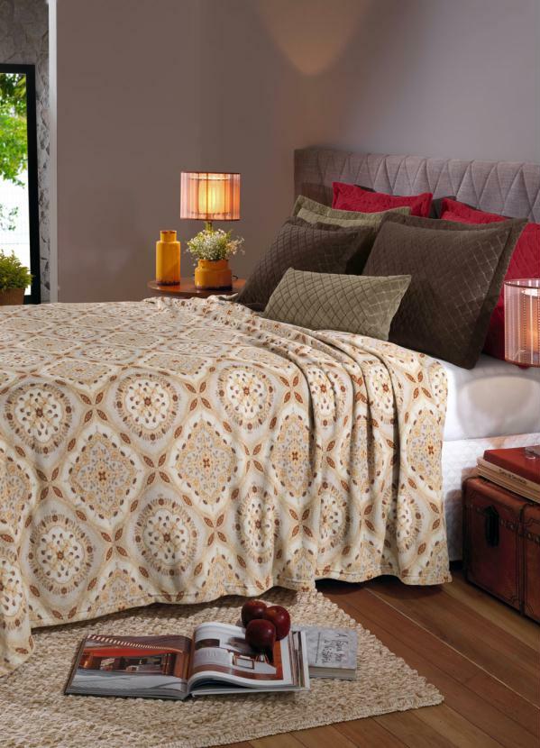 Hedrons - Cobertor Solteiro Plush 1 Peça