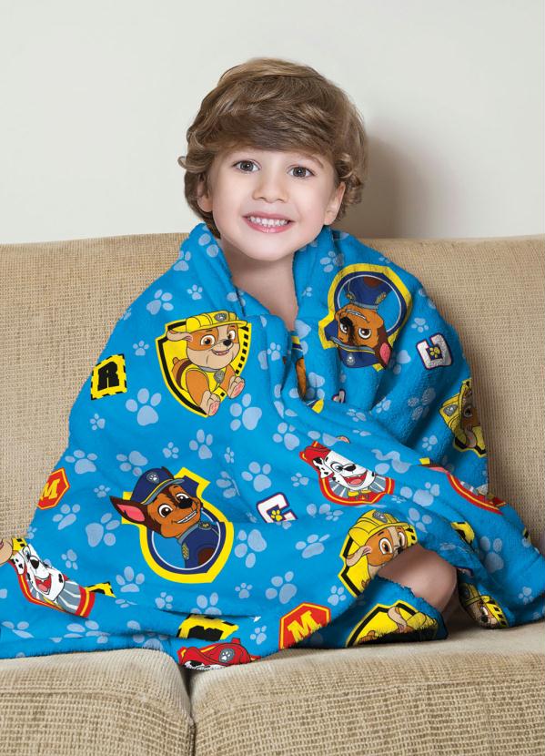 Lepper - Manta Infantil Fleece Patrulha Menino 1 Peça 1