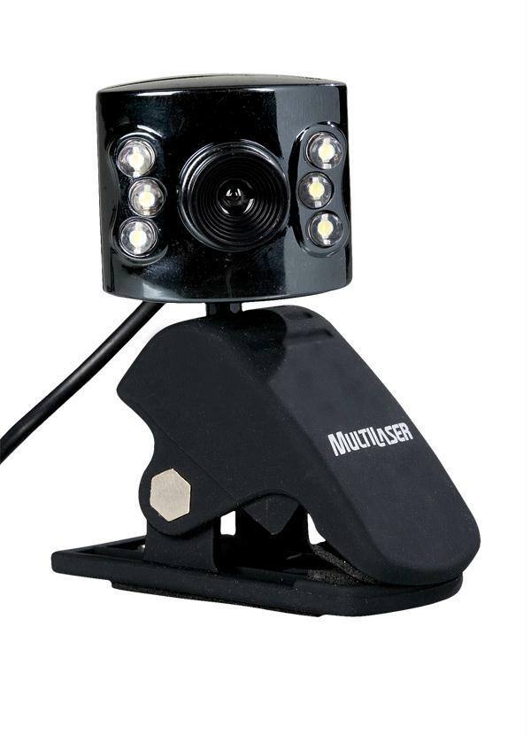 Lar e Lazer - Webcam Preta Plug & Play Entrada Usb