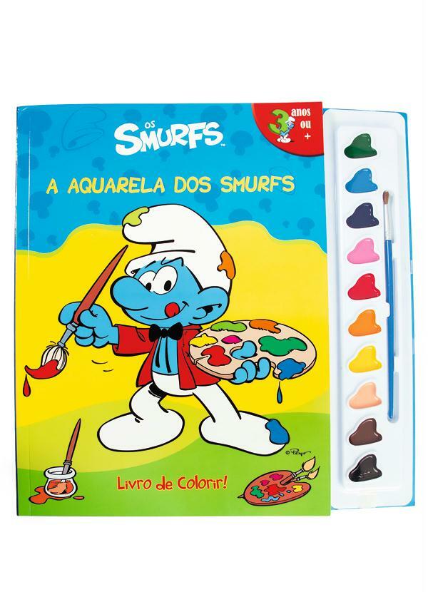 Lar e Lazer - Caderno Desenho Aquarela dos Smurfs