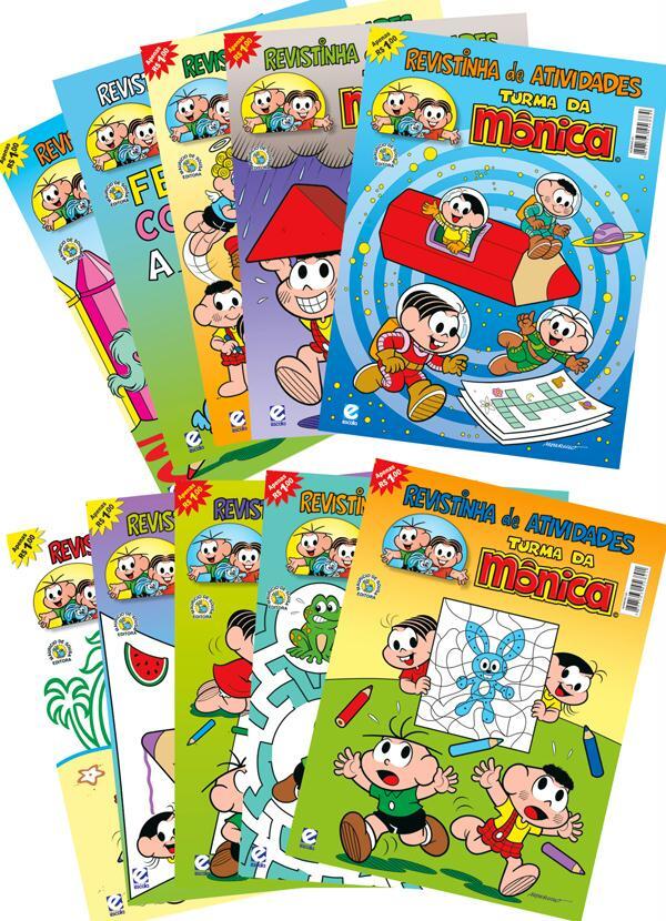 Lar e Lazer - Kit com 10 Revistas Turma da Mônica