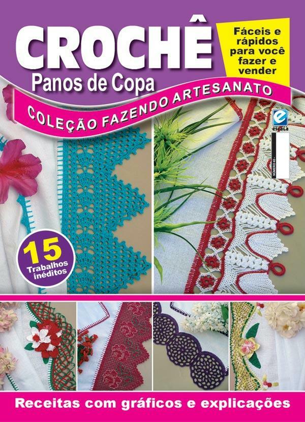 Lar e Lazer - Revista Fazendo Artesanato - Crochê Panos de Copa