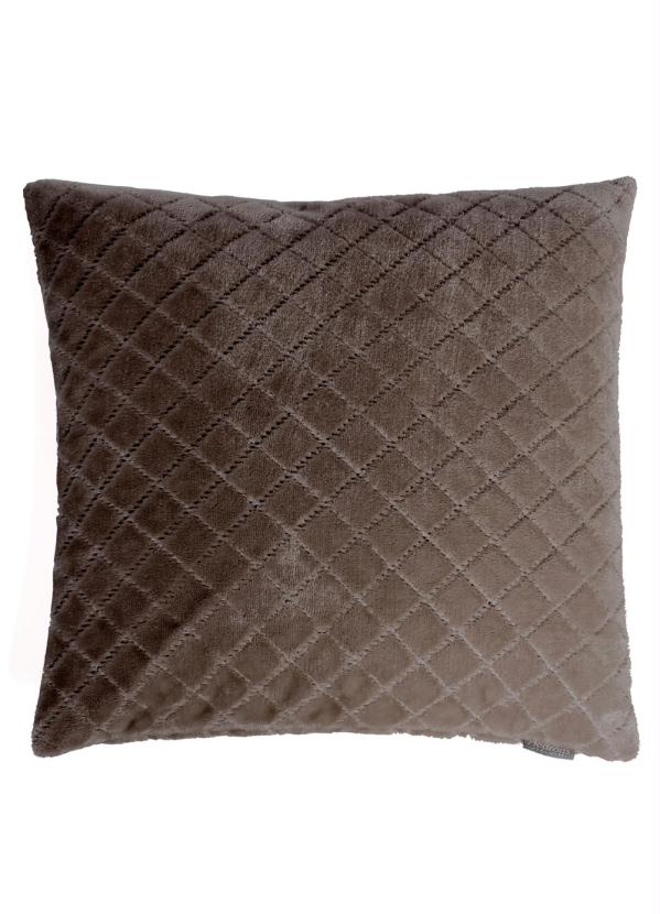 Hedrons - Capa Almofada Plush Cacau 1 Peça