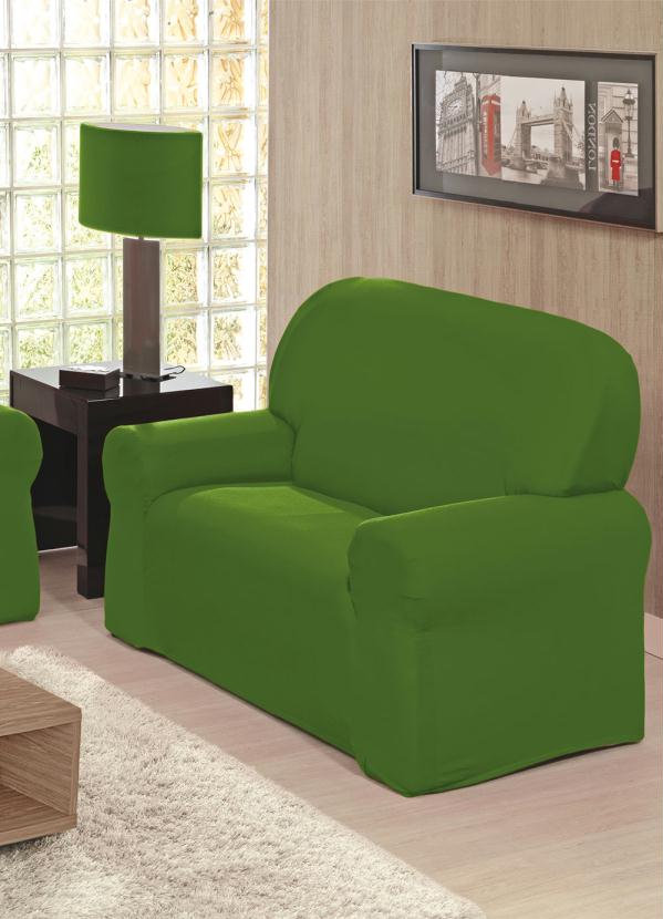Lar e Lazer - Capa de Sofá 2 e 3 Lugares Verde 2 Peças 2