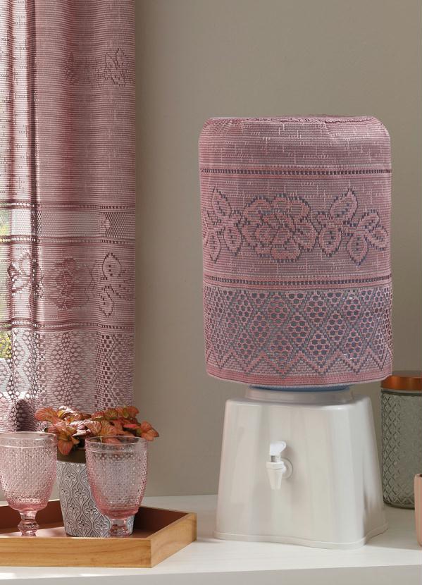 Lar e Lazer - Capa de Galão Renda Rosê 20 Litros