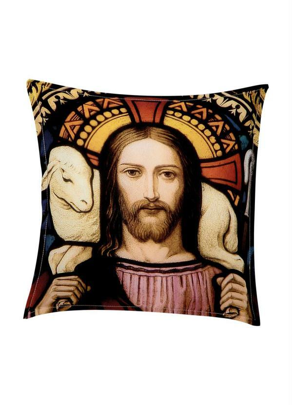 Lar e Lazer - Capa de Almofada Jesus 1 Peça