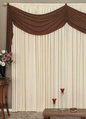 Lar e Lazer - Cortina com Bandô Tabaco 400x230 cm - LAR E LAZER