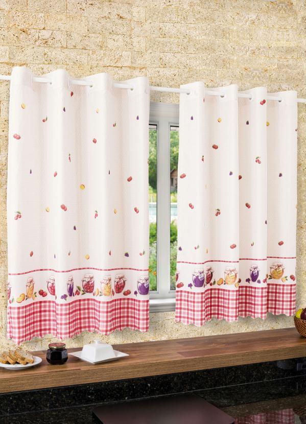 Bella Janela - Cortina Cozinha Frutas 260x120 cm