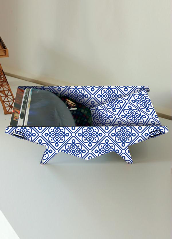 Lar e Lazer - Fruteira em Mdf Azulejo Azul 2