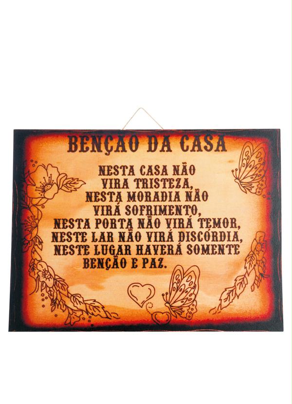 Lar e Lazer - Quadro Benção da Casa