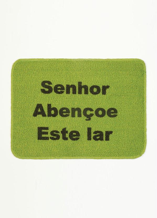 Lar e Lazer - Capacho Lar Verde 40x55 cm