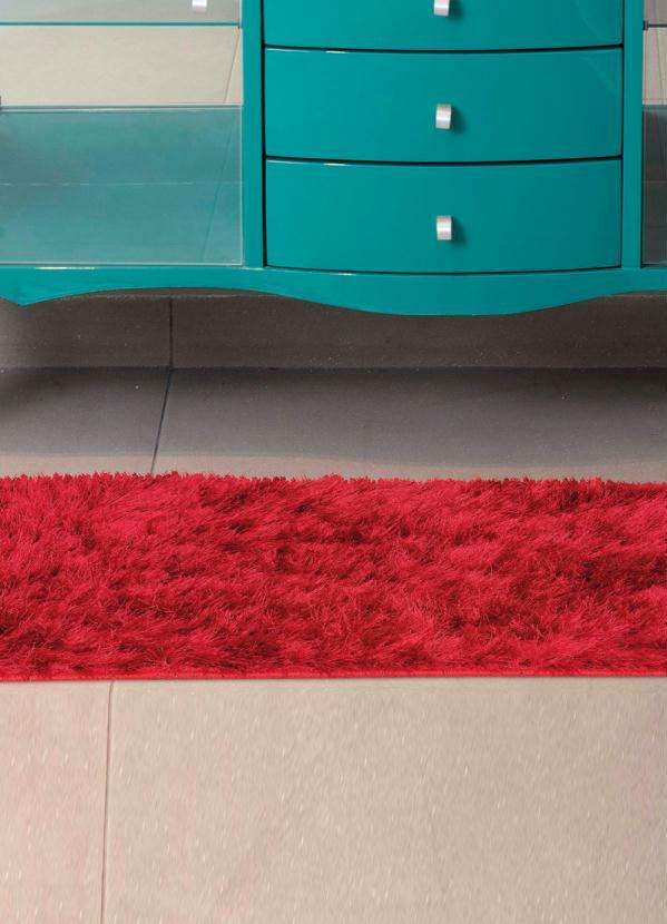 Jolitex - Tapete Felpudo Vermelho 50x90 cm