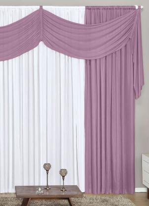 Lar e Lazer - Cortina com Bandô Lilás 300x170 cm - LAR E LAZER