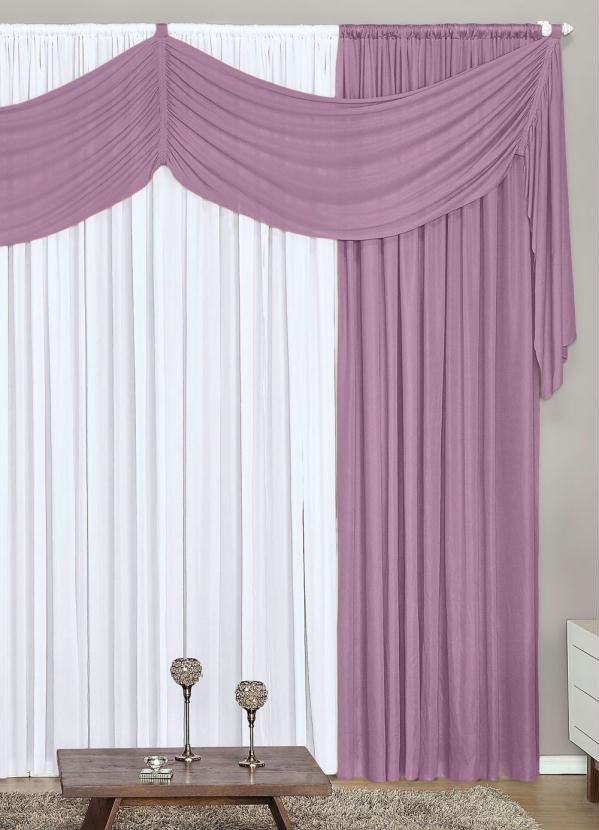 Lar e Lazer - Cortina com Bandô Lilás 400x230 cm 2