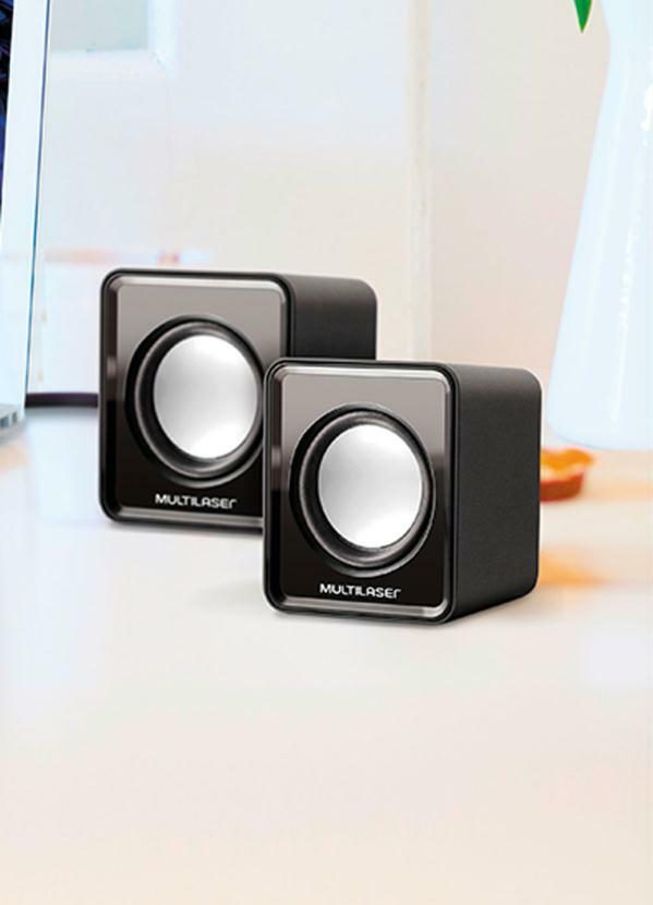 Multilaser - Caixas de Som Preto 2 Peças