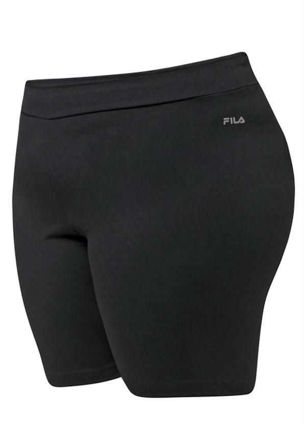Fila - Bermuda Fila Plus Size Ns Preta