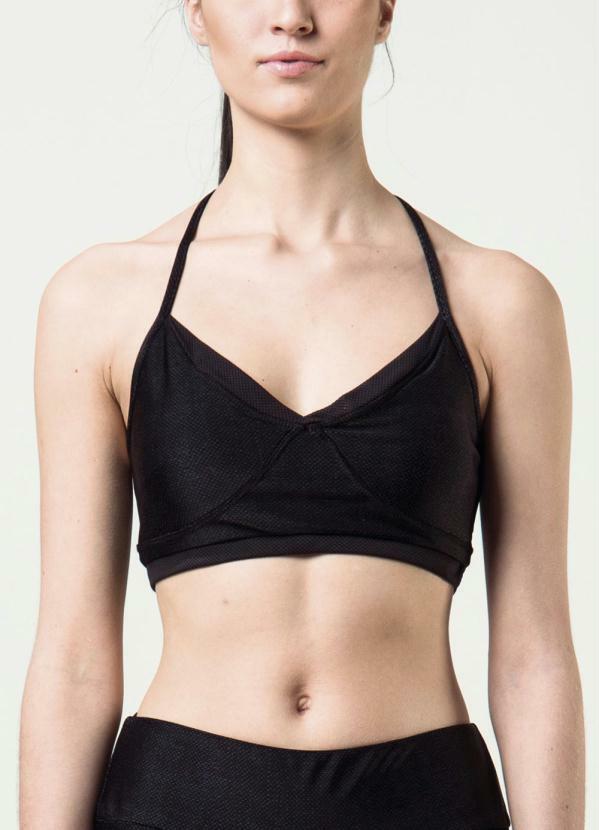 Fila - Top Fila Macramé Preto Nadador