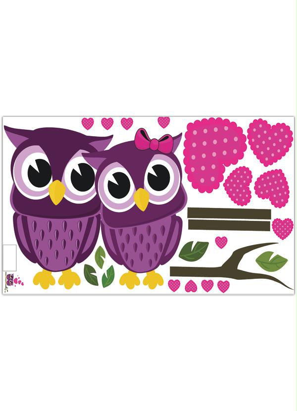 Lar e Lazer - Adesivo Corujas Love 2