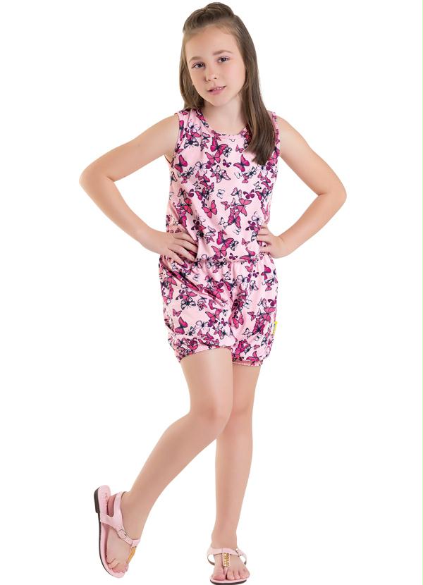 Outlet - Macaquinho Infantil sem Magas Estampado 3