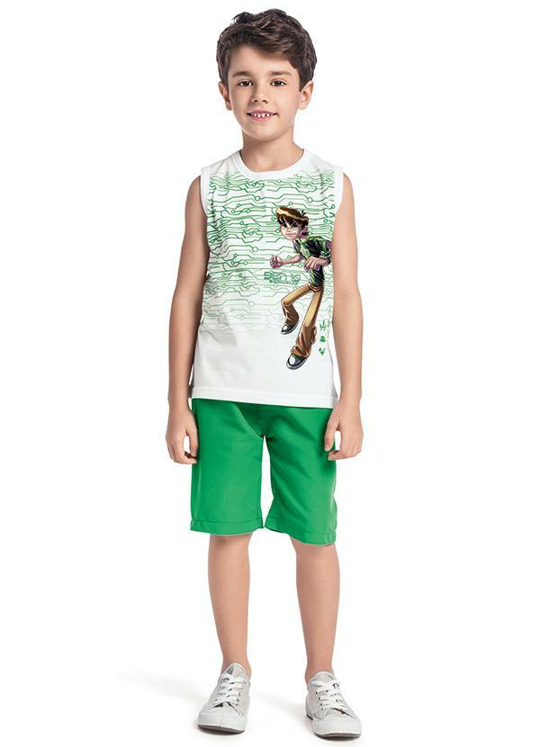 Mls - Ben10 - Conjunto Branco Ben 10 Omniverse