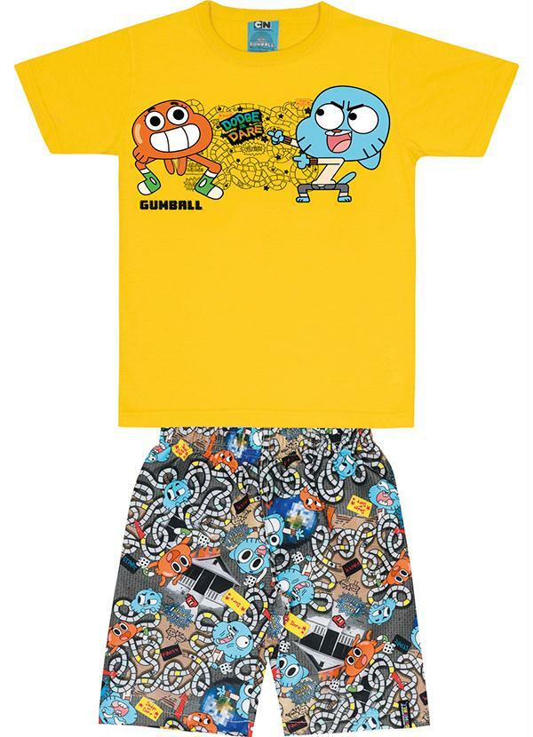 Mls - Gumball - Conjunto The Amazing World Of Gumball Amarelo