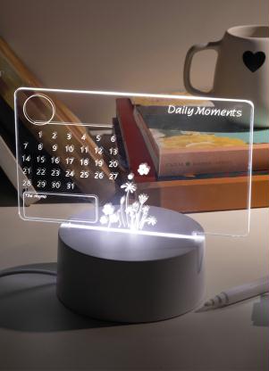 Lar e Lazer - Calendário Eletrônico Luminária Led - LAR E LAZER