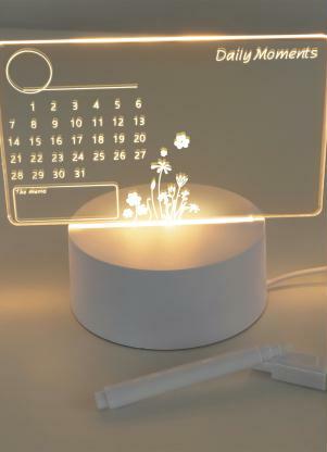 Lar e Lazer - Calendário Eletrônico Luminária Led - LAR E LAZER