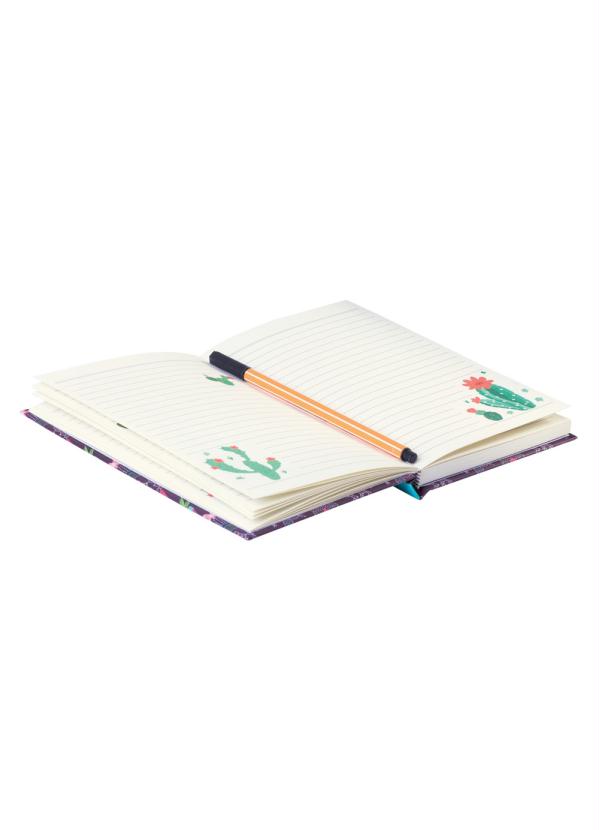 Lar e Lazer - Caderno Cactos Roxo 2