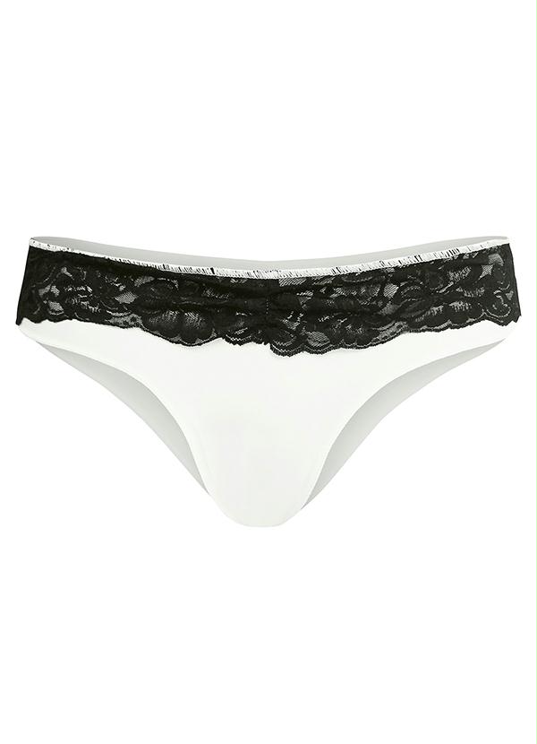 Alma Dolce - Calcinha Branca/Preta 3