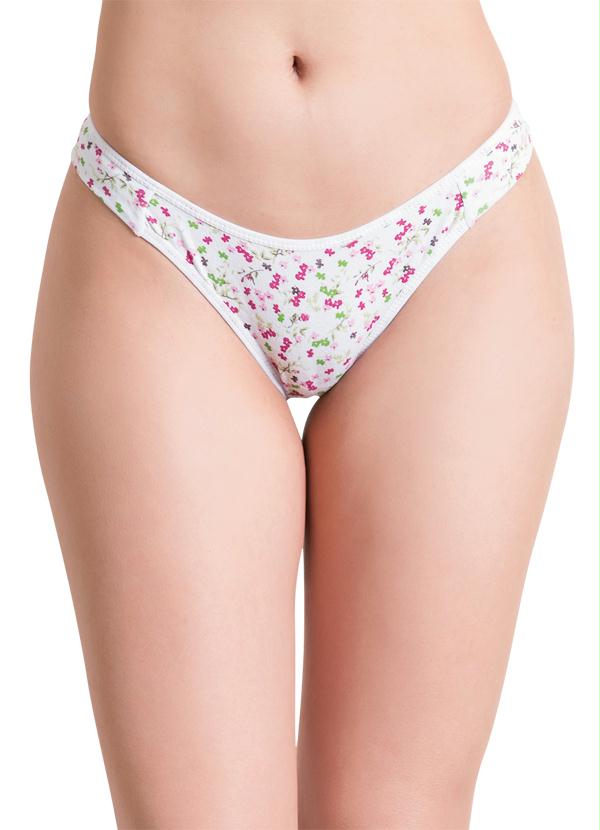Alma Dolce - Calcinha Fio Dental Floral