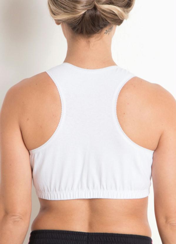 Alma Dolce - Sutiã Nadador Branco com Coração 2