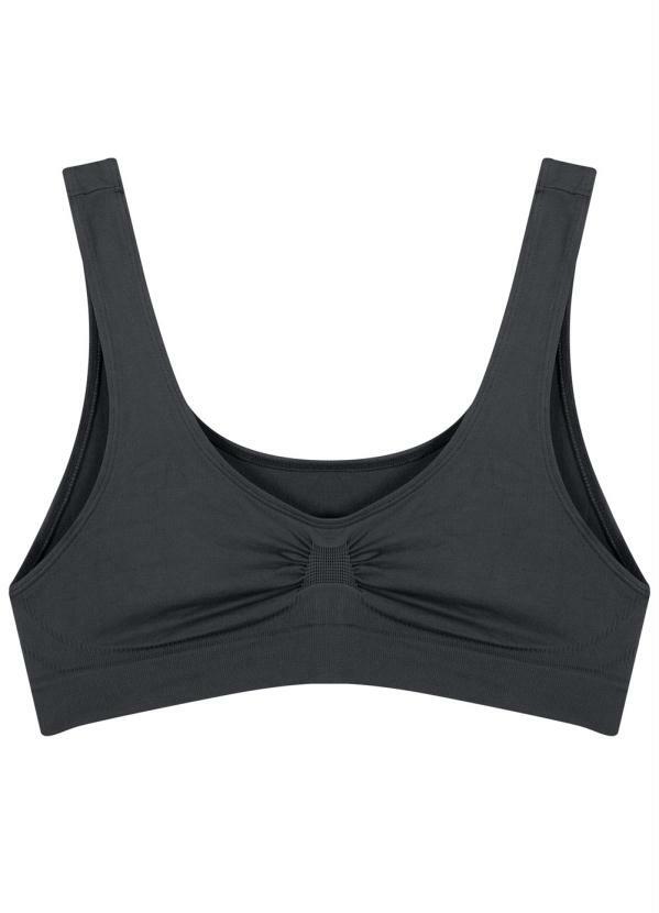 Malwee - Top Preto Lycra® sem Costura