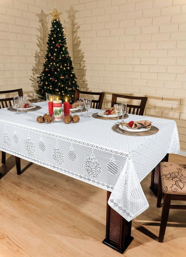 Lar e Lazer - Toalha de Mesa Retangular Branca 300x170 Cm