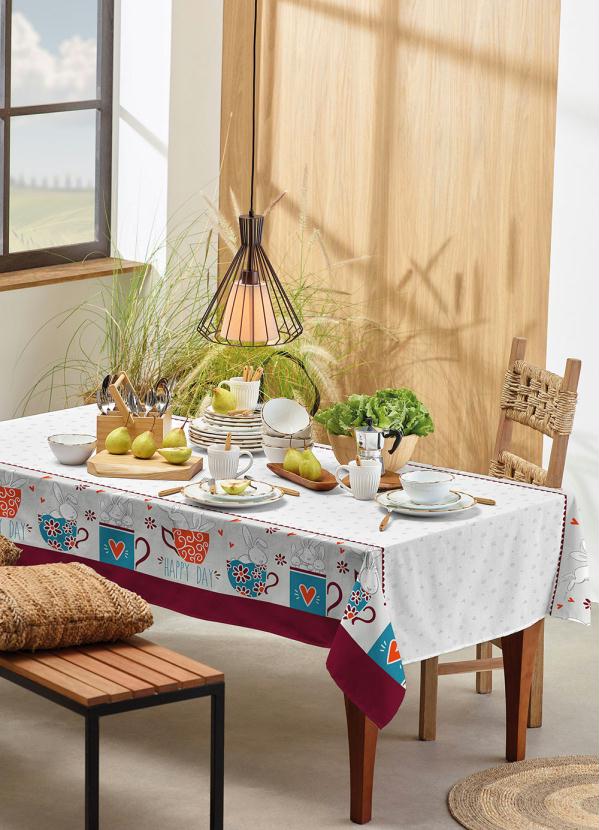 Teka - Toalha de Mesa Retangular Coelhos 140x250 Cm