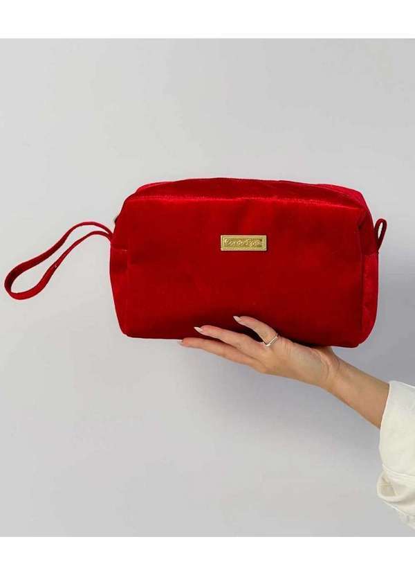 Cor de Rosa - Necessaire Luxo Vermelho
