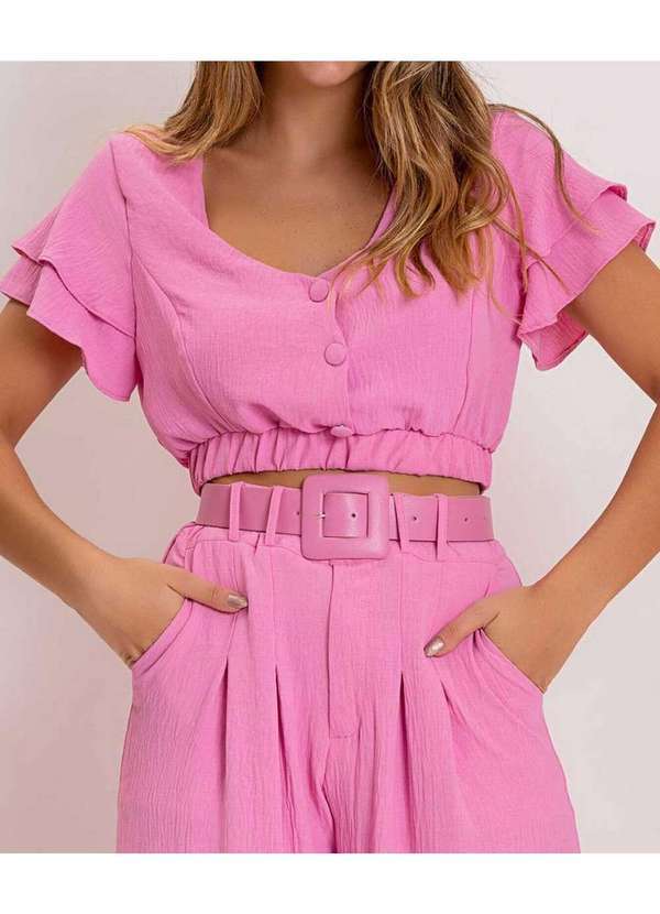 Cor de Rosa - Blusa Cor de Rosa Must Have Terracota